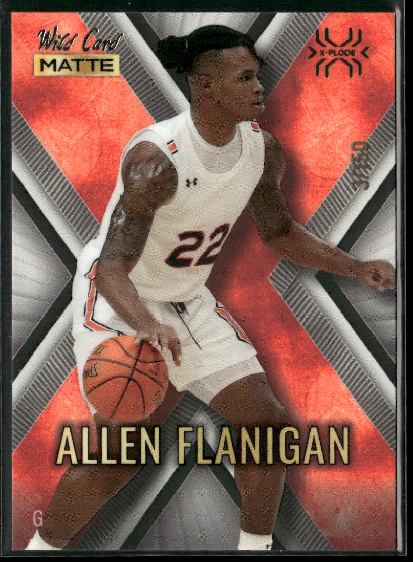 Allen Flanigan 2022 Wild Card Matte X-Plode White/Red X #MXP-2 SN front