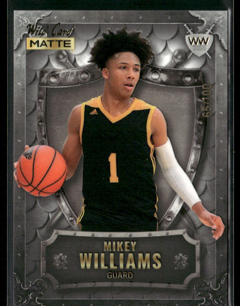 Mikey Williams 2022 Wild Card Matte Weekend Warrior #WW-35 SN