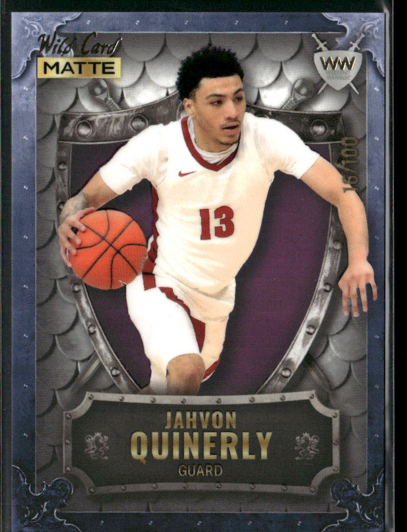 Jahvon Quinerly 2022 Wild Card Matte Weekend Warrior #WW-18 SN