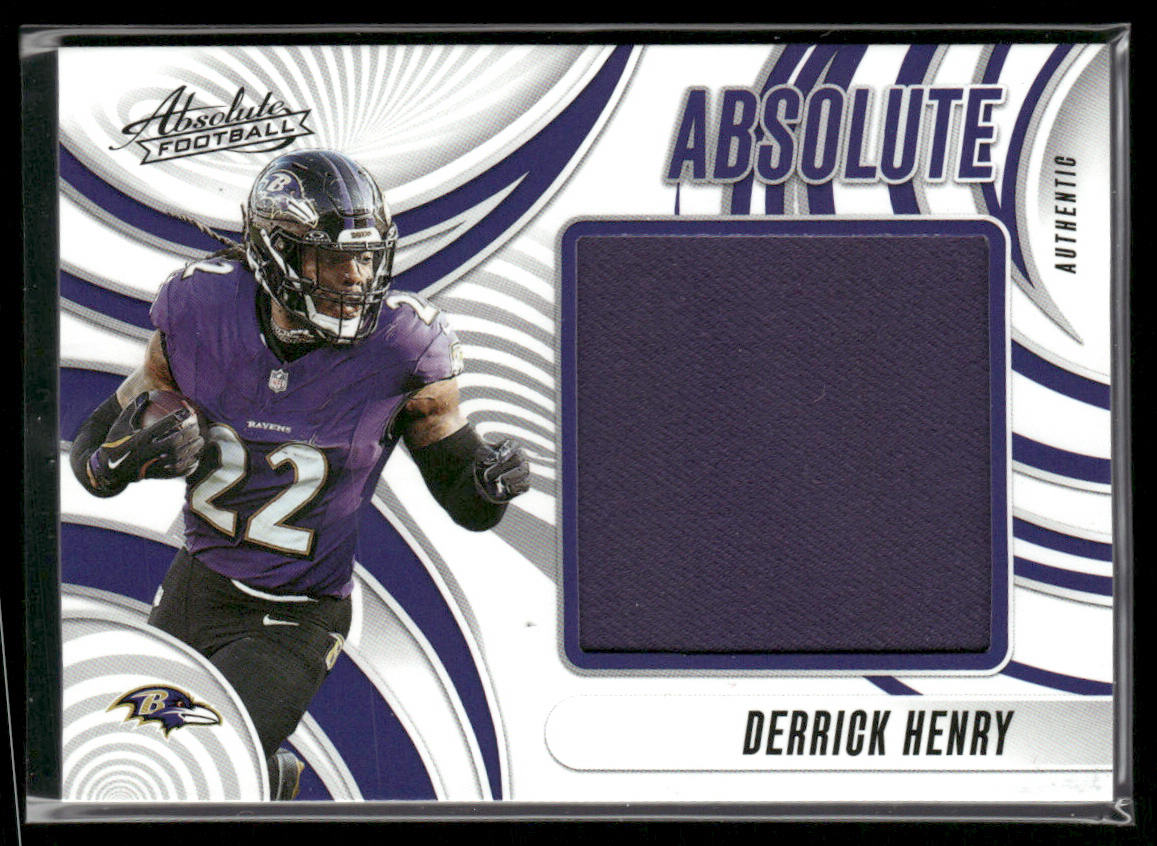 Derrick Henry 2025 Panini Absolute Absolute Jumbos #AJ-DHY MEM Baltimore Ravens