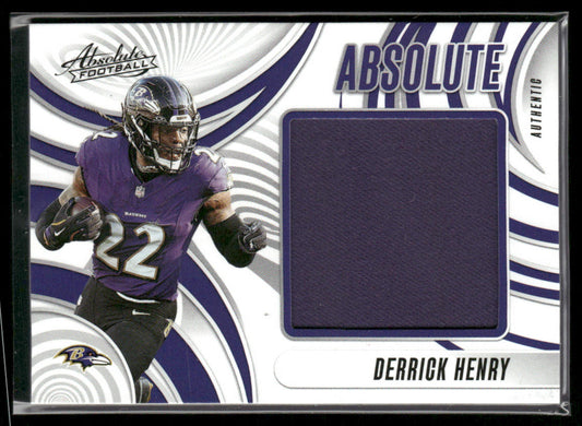 Derrick Henry 2025 Panini Absolute Absolute Jumbos #AJ-DHY MEM Baltimore Ravens