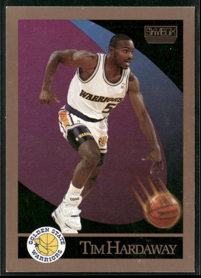 Tim Hardaway 1990-91 SkyBox #95 RC Golden State Warriors front