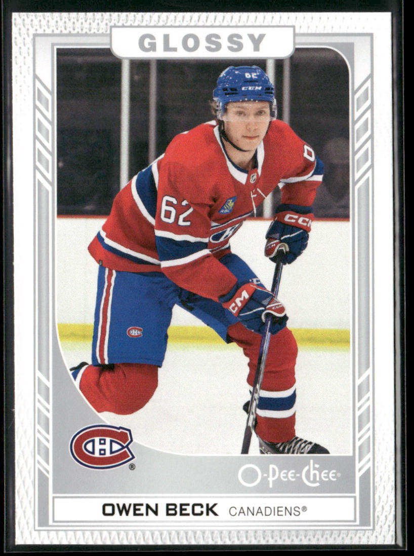 Owen Beck 2023-24 Upper Deck O-Pee-Chee Glossy #R-29 Montreal Canadiens front
