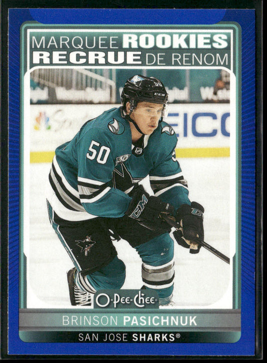 Brinson Pasichnuk 2021-22 Upper Deck 2021-22 O-Pee-Chee Update Blue #649 RC