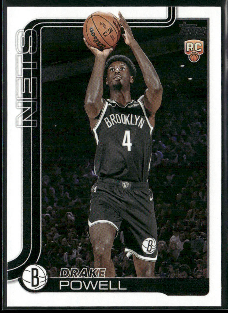 Drake Powell 2025-26 Topps #222 RC Brooklyn Nets