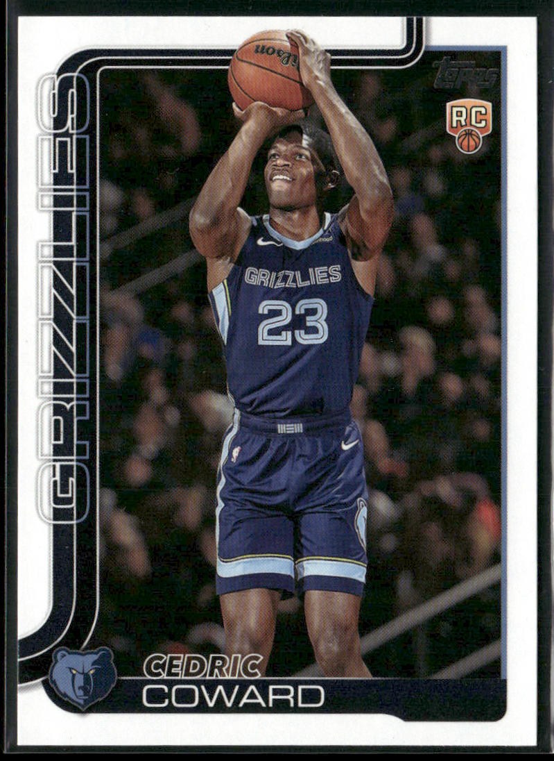 Cedric Coward 2025-26 Topps #211 RC Memphis Grizzlies