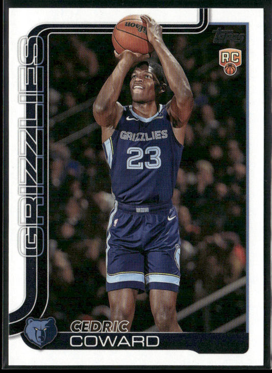 Cedric Coward 2025-26 Topps #211 RC Memphis Grizzlies