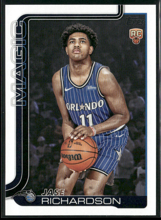 Jase Richardson 2025-26 Topps #225 RC Orlando Magic front