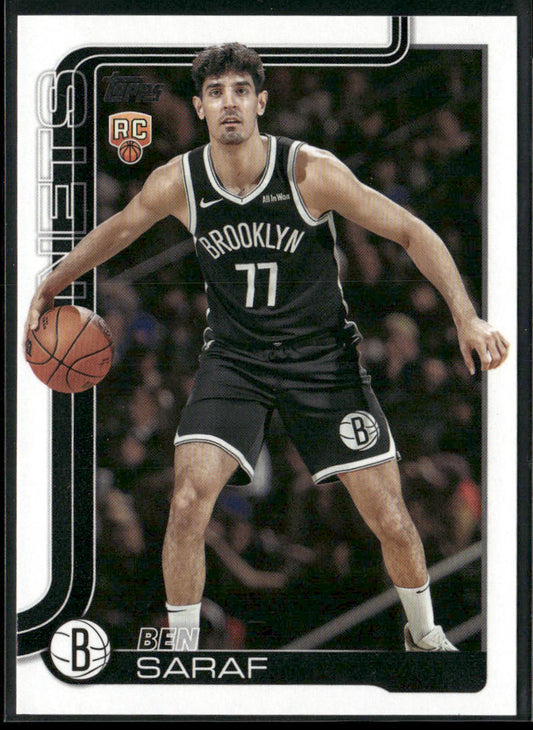Ben Saraf 2025-26 Topps #226 RC Brooklyn Nets