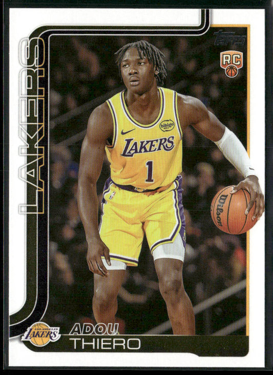 Adou Thiero 2025-26 Topps #236 RC Los Angeles Lakers