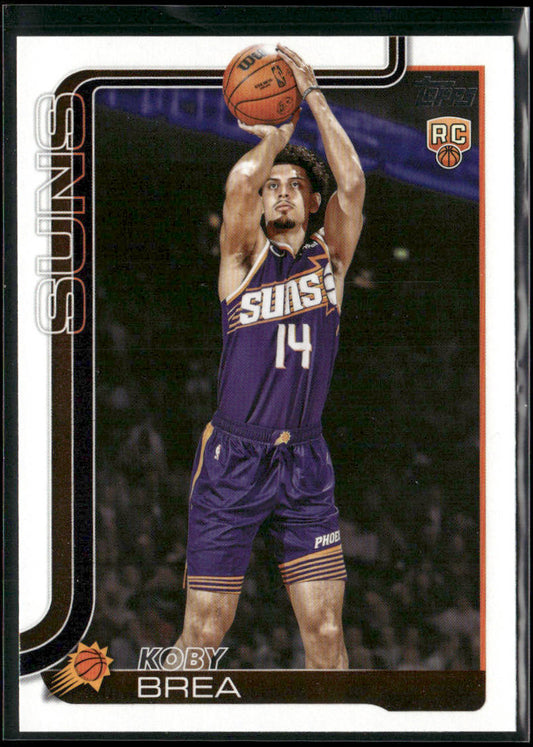 Koby Brea 2025-26 Topps #242 RC Phoenix Suns front