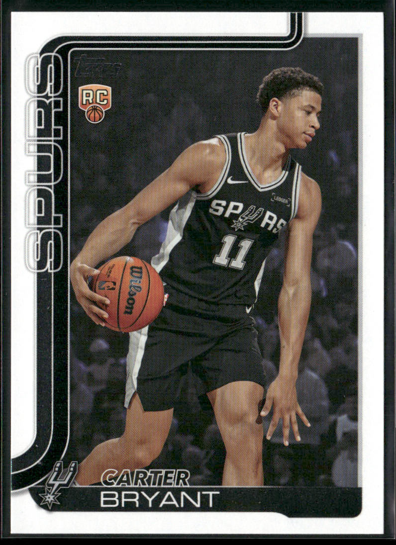 Carter Bryant 2025-26 Topps #214 RC San Antonio Spurs