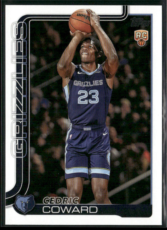 Cedric Coward 2025-26 Topps #211 RC Memphis Grizzlies front