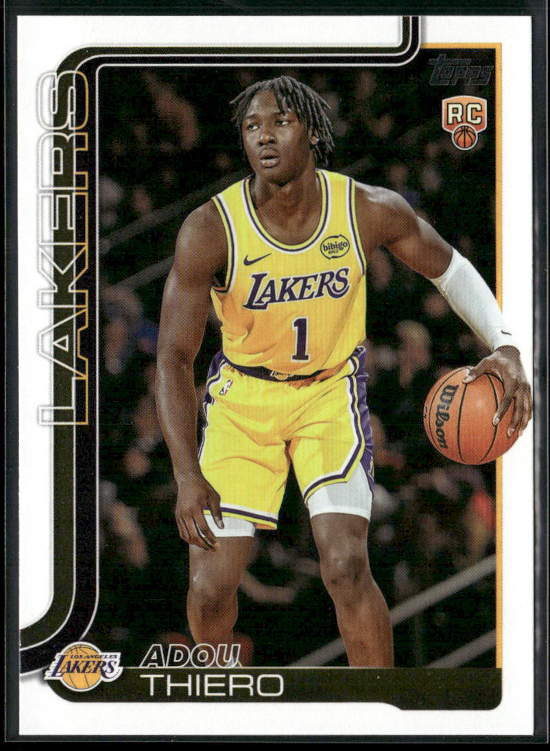 Adou Thiero 2025-26 Topps #236 RC Los Angeles Lakers front