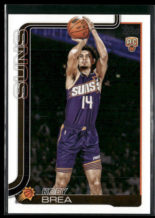 Koby Brea 2025-26 Topps #242 RC Phoenix Suns front