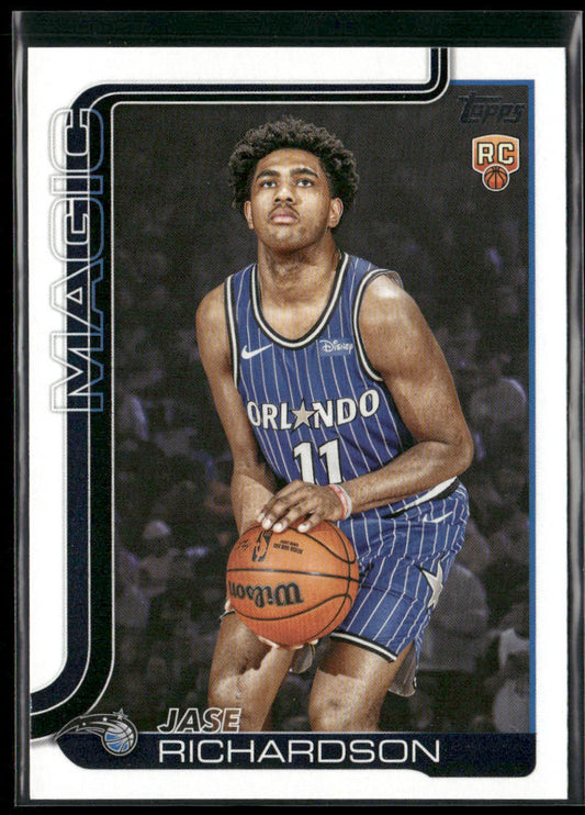 Jase Richardson 2025-26 Topps #225 RC Orlando Magic front