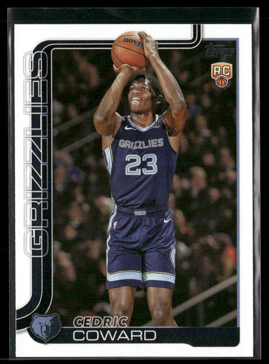 Cedric Coward 2025-26 Topps #211 RC Memphis Grizzlies front