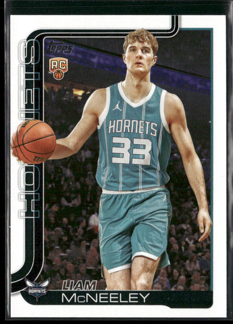 Liam McNeeley 2025-26 Topps #229 RC Charlotte Hornets