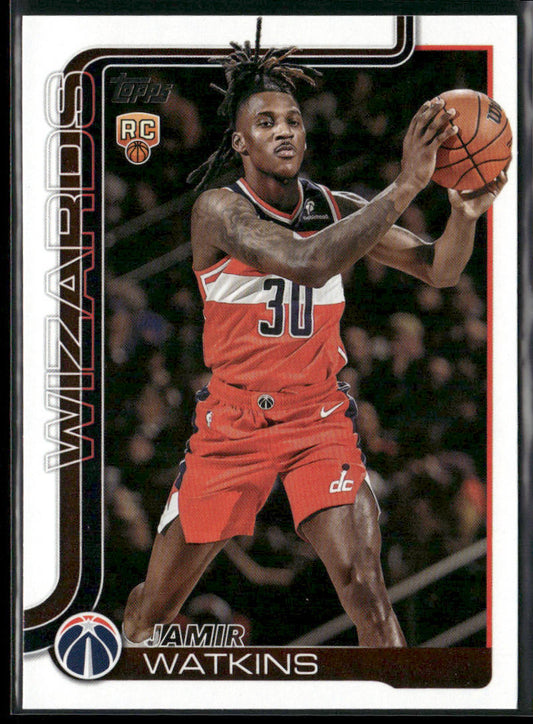 Jamir Watkins 2025-26 Topps #244 RC Washington Wizards