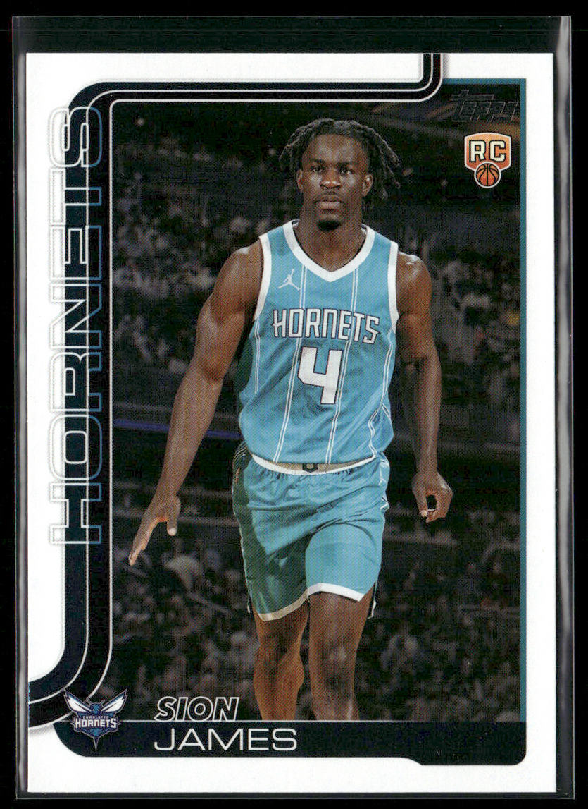 Sion James 2025-26 Topps #233 RC Charlotte Hornets