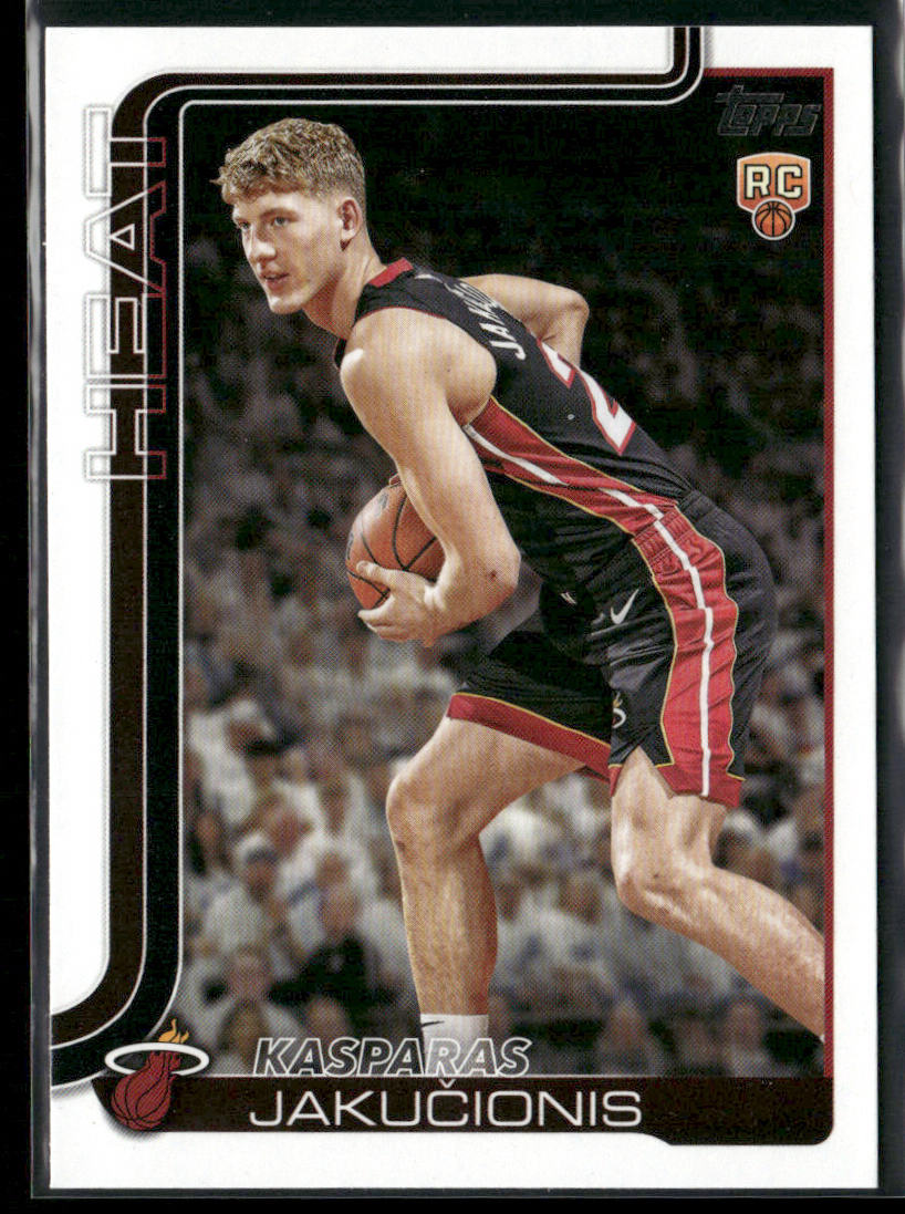 Kasparas Jakučionis 2025-26 Topps #220 RC Miami Heat