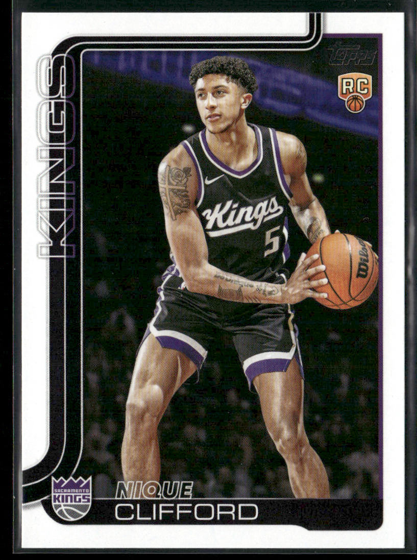 Nique Clifford 2025-26 Topps #224 RC Sacramento Kings
