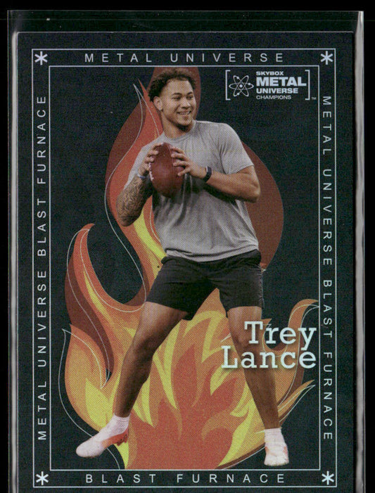 Trey Lance 2021 SkyBox Metal Universe Champions Blast Furnace #BF-7