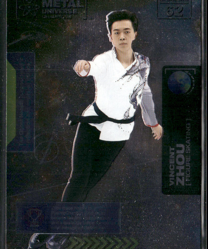 Vincent Zhou 2021 SkyBox Metal Universe Champions #62 front