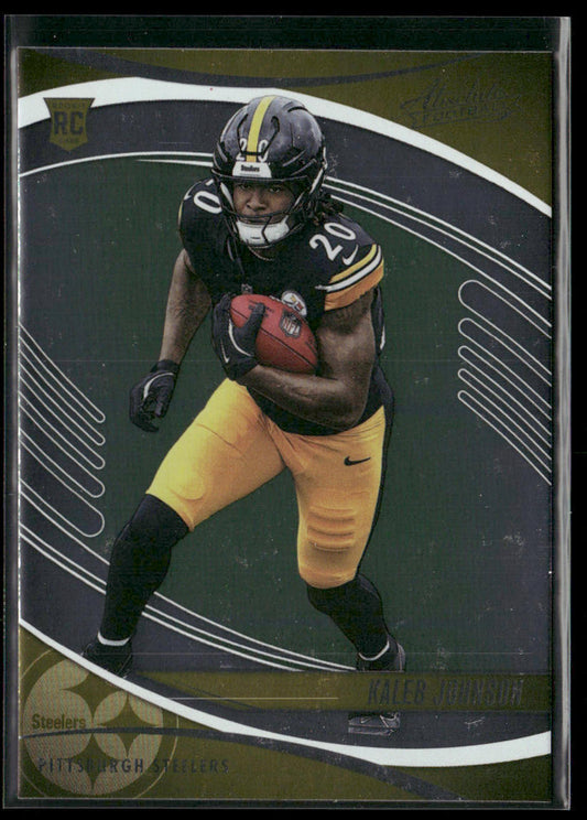 Kaleb Johnson 2025 Panini Absolute Retail #148 RC Pittsburgh Steelers