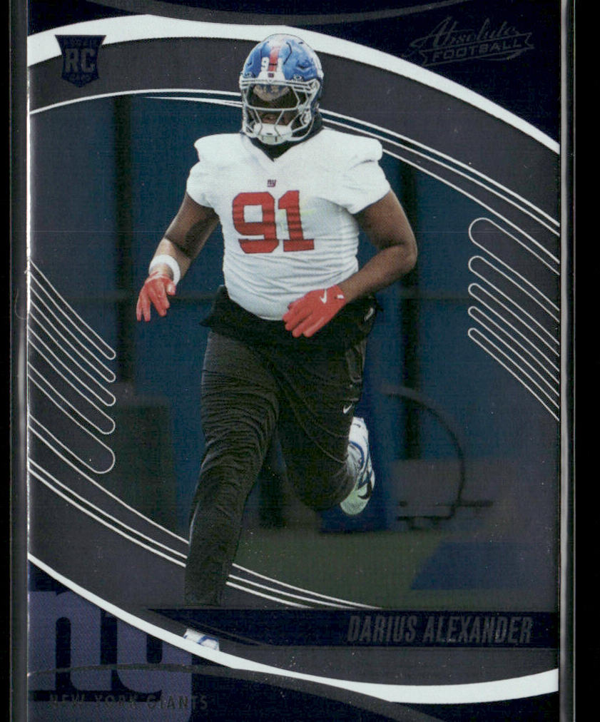 Darius Alexander 2025 Panini Absolute Retail #115 RC New York Giants front