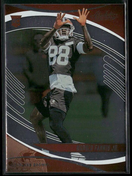 Harold Fannin Jr. 2025 Panini Absolute Retail #126 RC Cleveland Browns front