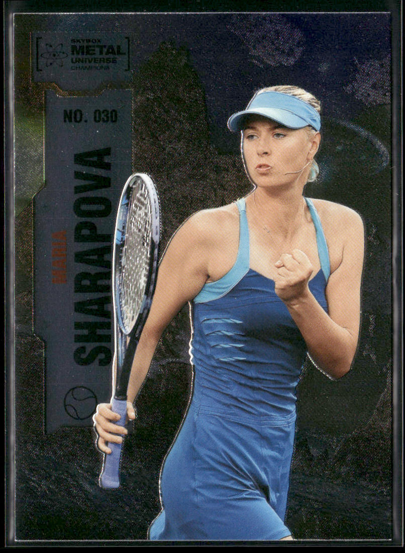 Maria Sharapova 2022 SkyBox Metal Universe Champions #030 front