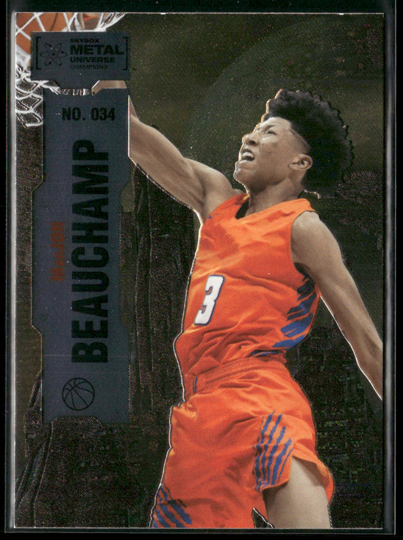 Marjon Beauchamp 2022 SkyBox Metal Universe Champions #034 front