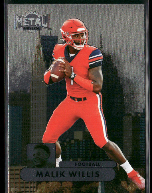 Malik Willis 2022 SkyBox Metal 1997-98 Retro Metal Universe Champions #RMUC-3