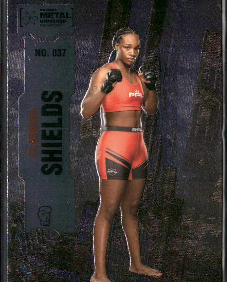 Claressa Shields 2022 SkyBox Metal Universe Champions #037 Philadelphia Phillies front
