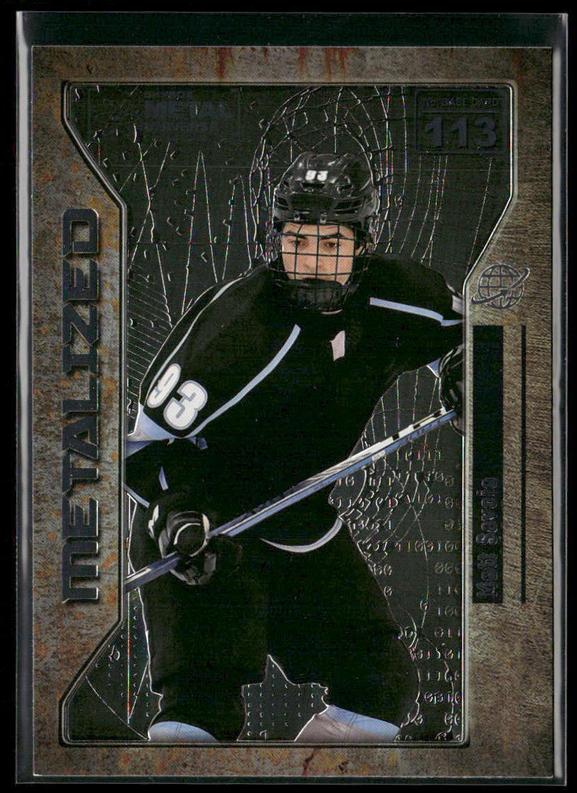 Matt Savoie 2021 SkyBox Metal Universe Champions #113
