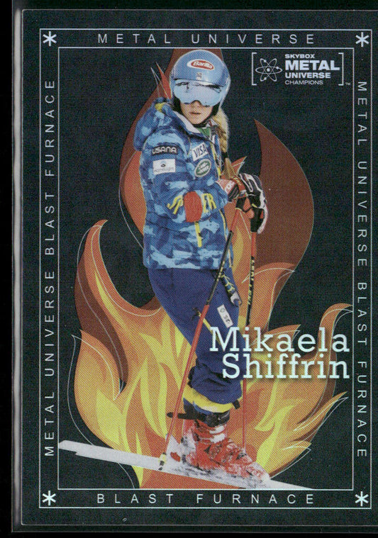 Mikaela Shiffrin 2021 SkyBox Metal Universe Champions Blast Furnace #BF-8