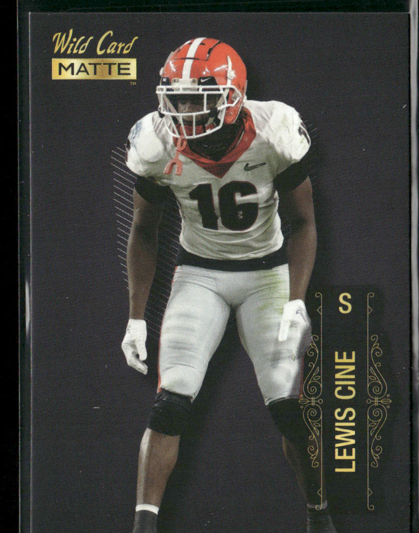 Lewis Cine 2022 Wild Card Matte Black #MB-79 Georgia Bulldogs