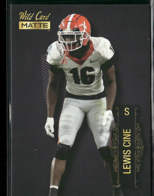 Lewis Cine 2022 Wild Card Matte Black #MB-79 Georgia Bulldogs