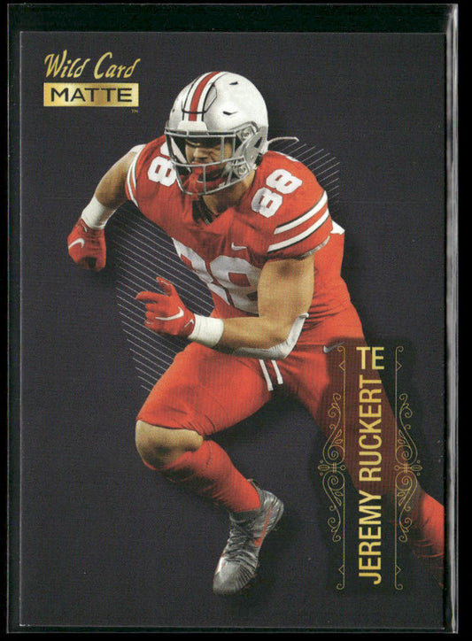 Jeremy Ruckert 2022 Wild Card Matte Black #MB-59 Ohio State Buckeyes