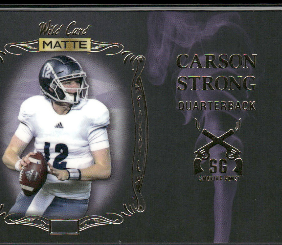Carson Strong 2022 Wild Card Matte Smoking Guns Black/Purple #SG-10