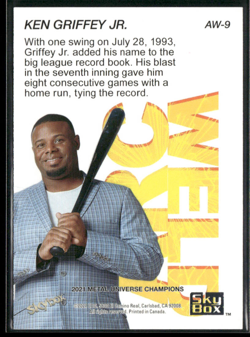 Ken Griffey Jr. 2021 SkyBox Metal Universe Champions Arc Weld #AW-9