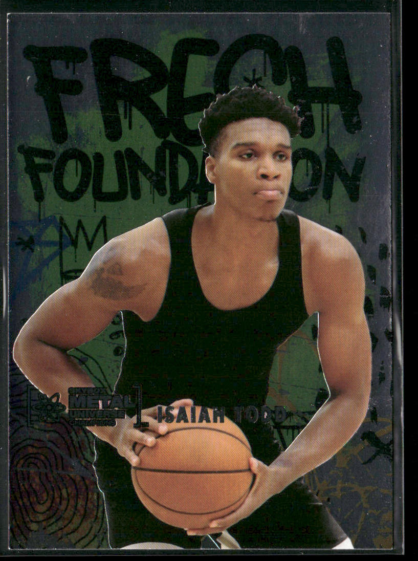 Isaiah Todd 2021 SkyBox Metal Universe Champions Fresh Foundation #FF28 front