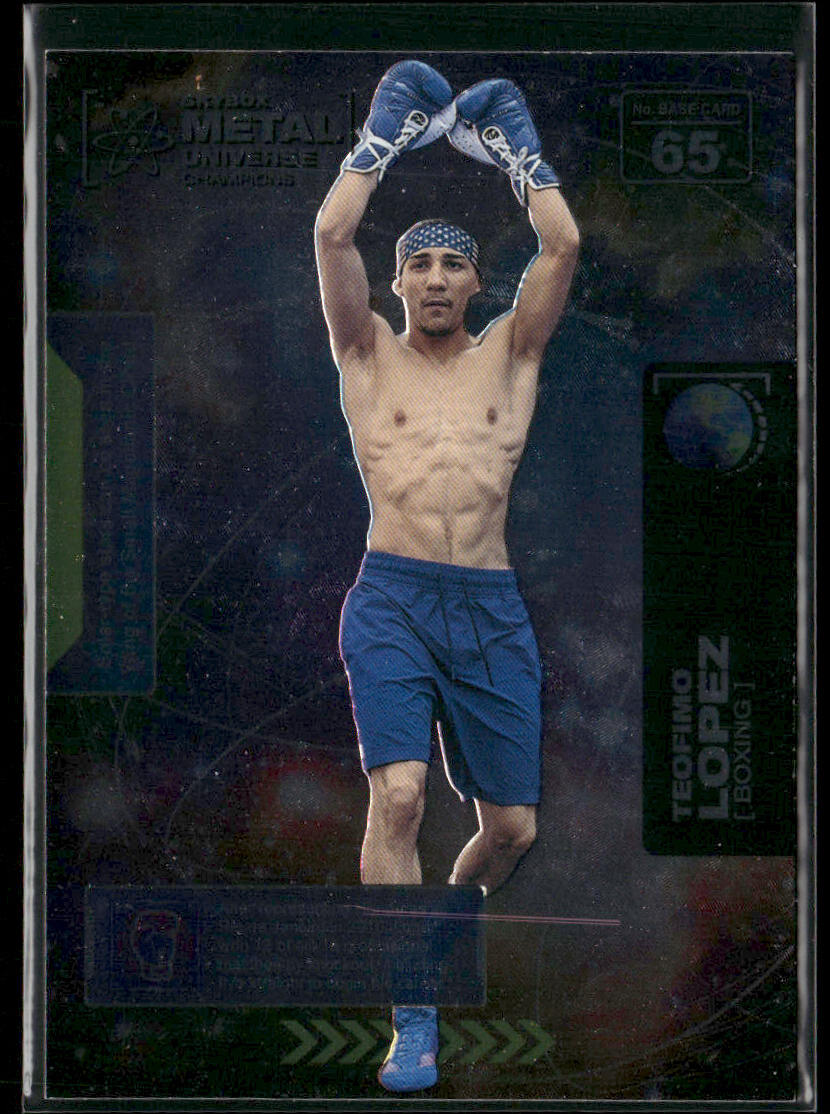 Teofimo Lopez 2021 SkyBox Metal Universe Champions #65 front