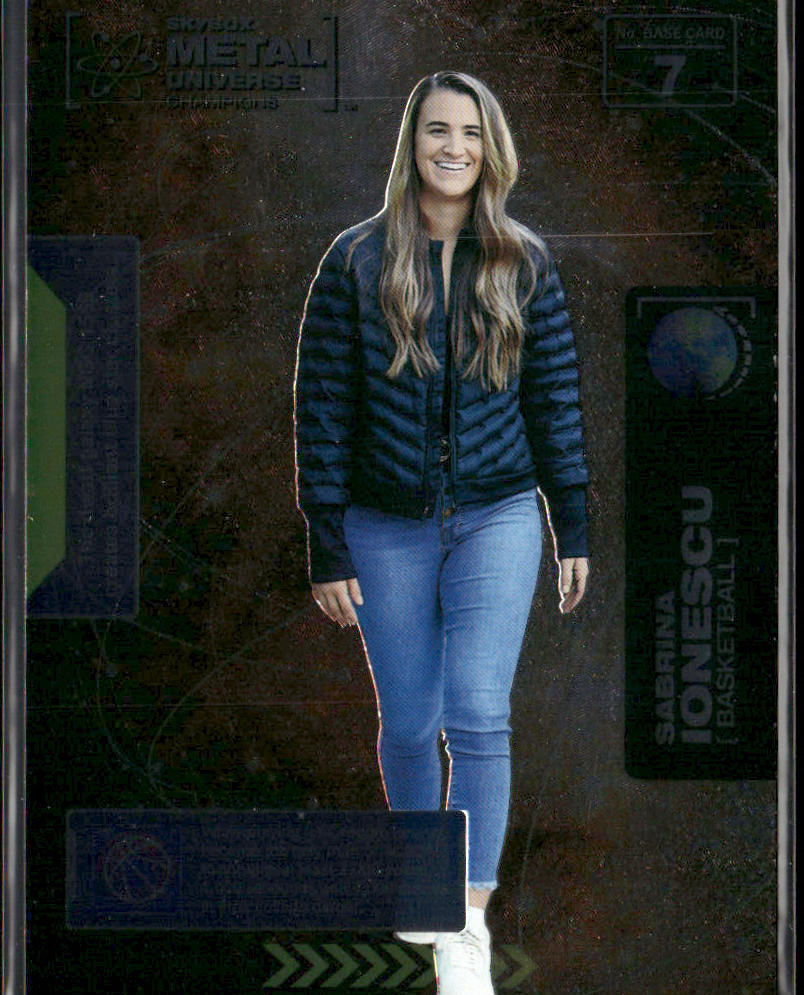 Sabrina Ionescu 2021 SkyBox Metal Universe Champions #7 front