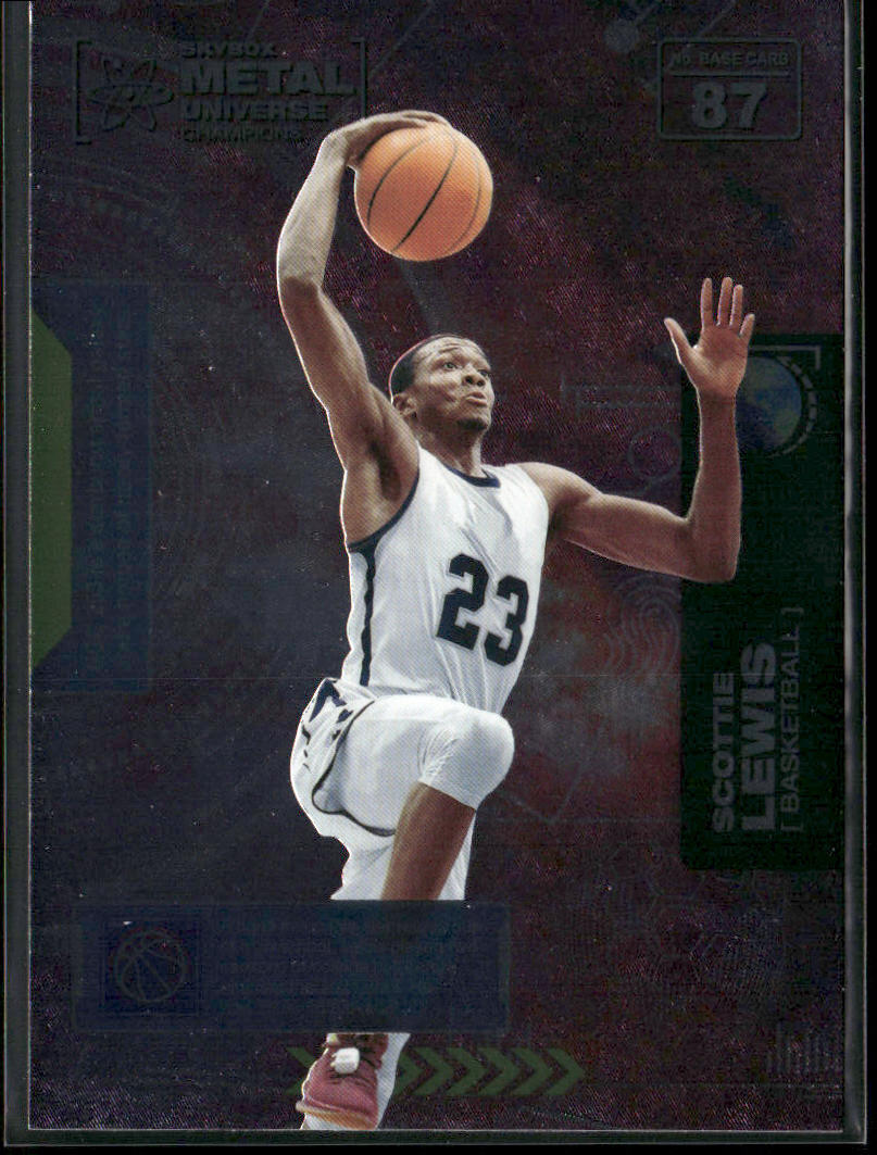 Scottie Lewis 2021 SkyBox Metal Universe Champions #87 front