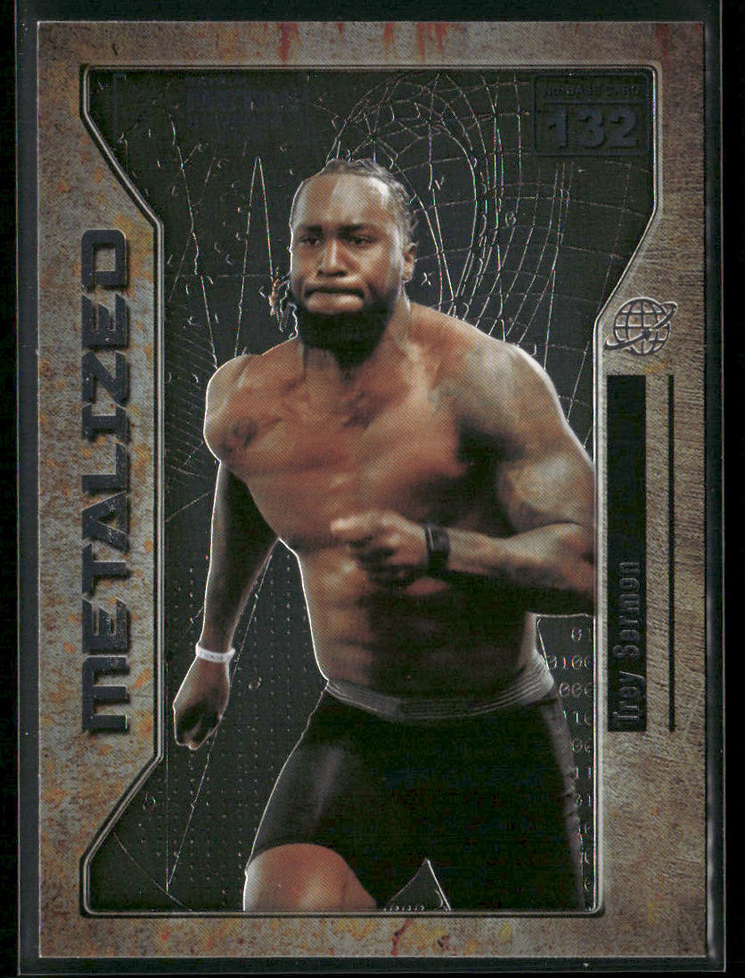 Trey Sermon 2021 SkyBox Metal Universe Champions #132 front