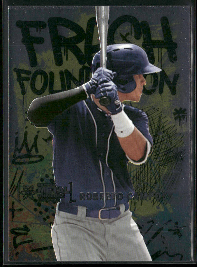 Roberto Campos 2021 SkyBox Metal Universe Champions Fresh Foundation #FF39 front
