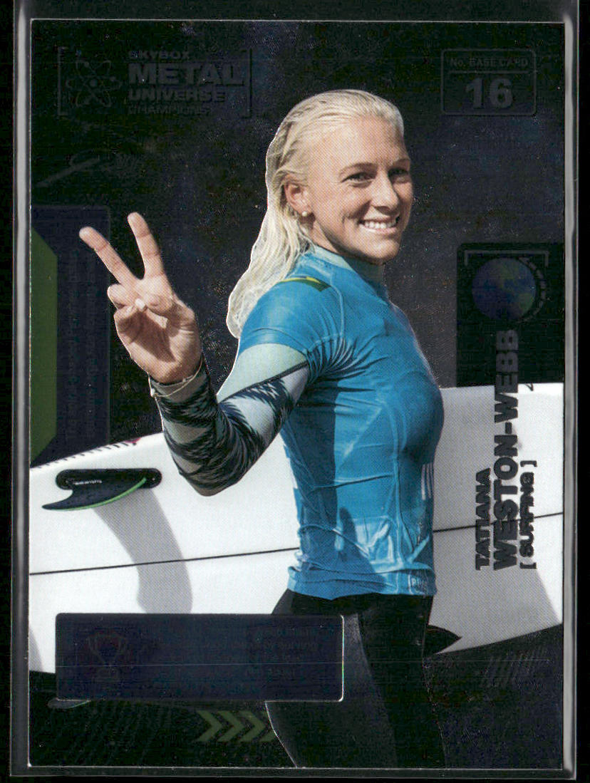 Tatiana Weston-Webb 2021 SkyBox Metal Universe Champions #16 front