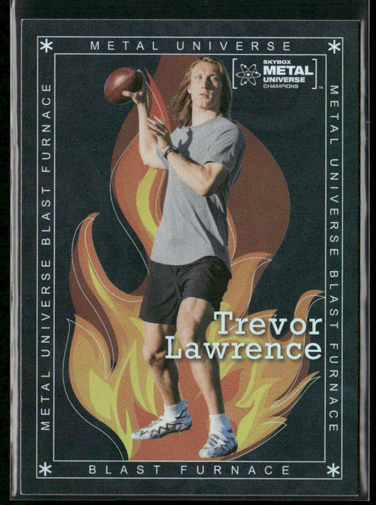 Trevor Lawrence 2021 SkyBox Metal Universe Champions Blast Furnace #BF-15